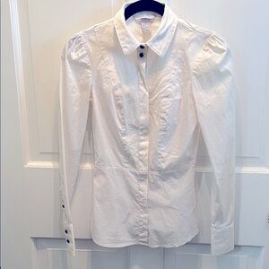 H&M Cream Button-Up Shirt
